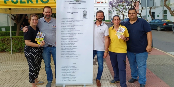 Unión Portuense junto al diseño de la papeleta electoral.